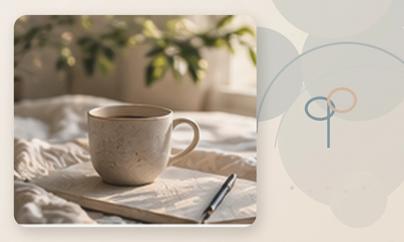 Warm, calming editorial illustration inspired by what is therapy journal and morning tea, accompanying the article How Important Is Human Connection in Therapy?