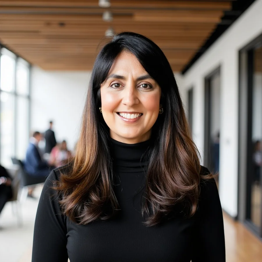 Portrait of Kruti Quazi, LPC, NCC, Founder and Chief Executive Officer of MoodRx.